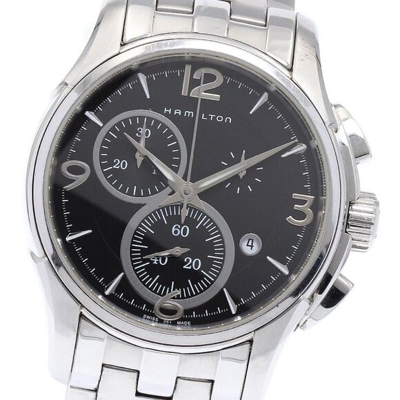 HAMILTON Jazz master H326120 Chronograph black Dial Quartz Men's Watch - Picture 8 of 11